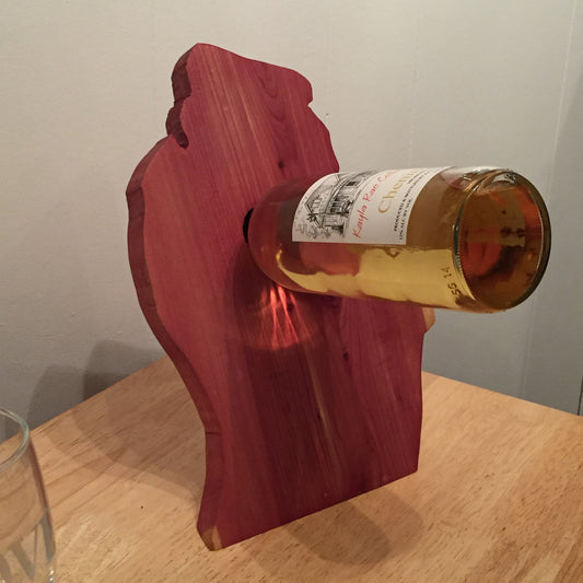Michigan Floating Wine Rack