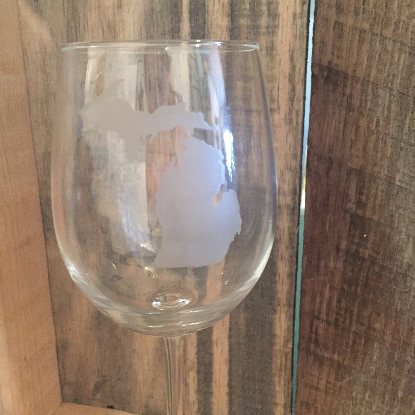 Michigan Wine Glass