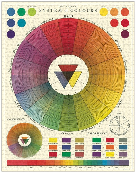 Color Wheel Vintage Puzzle