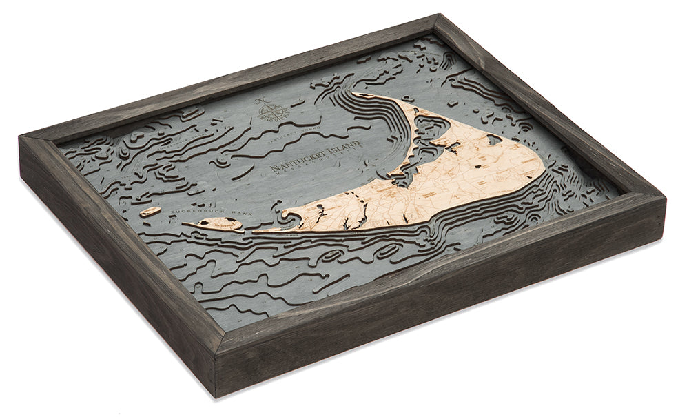 Nantucket Wood Chart Map