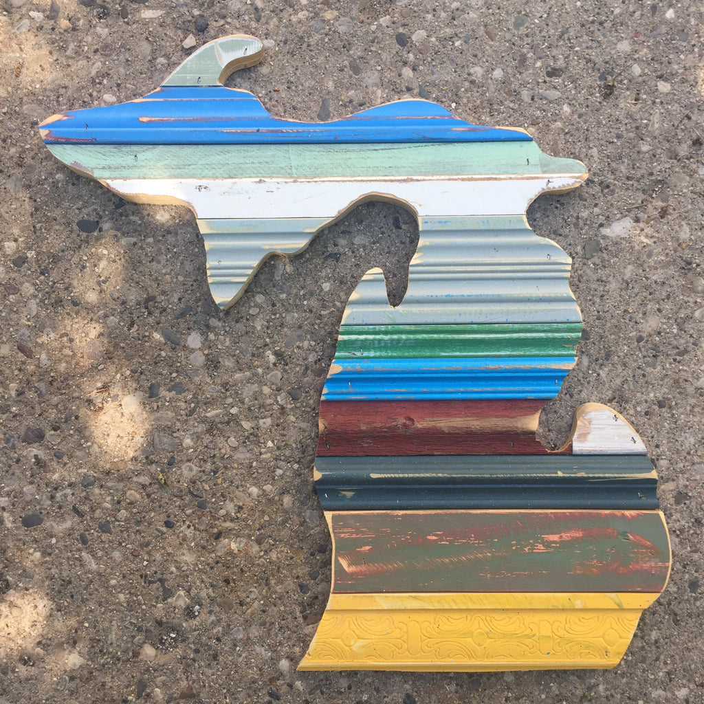 Michigan Sign | Wood Michigan Sign | Reclaimed Wood Sign | Made in MI ...