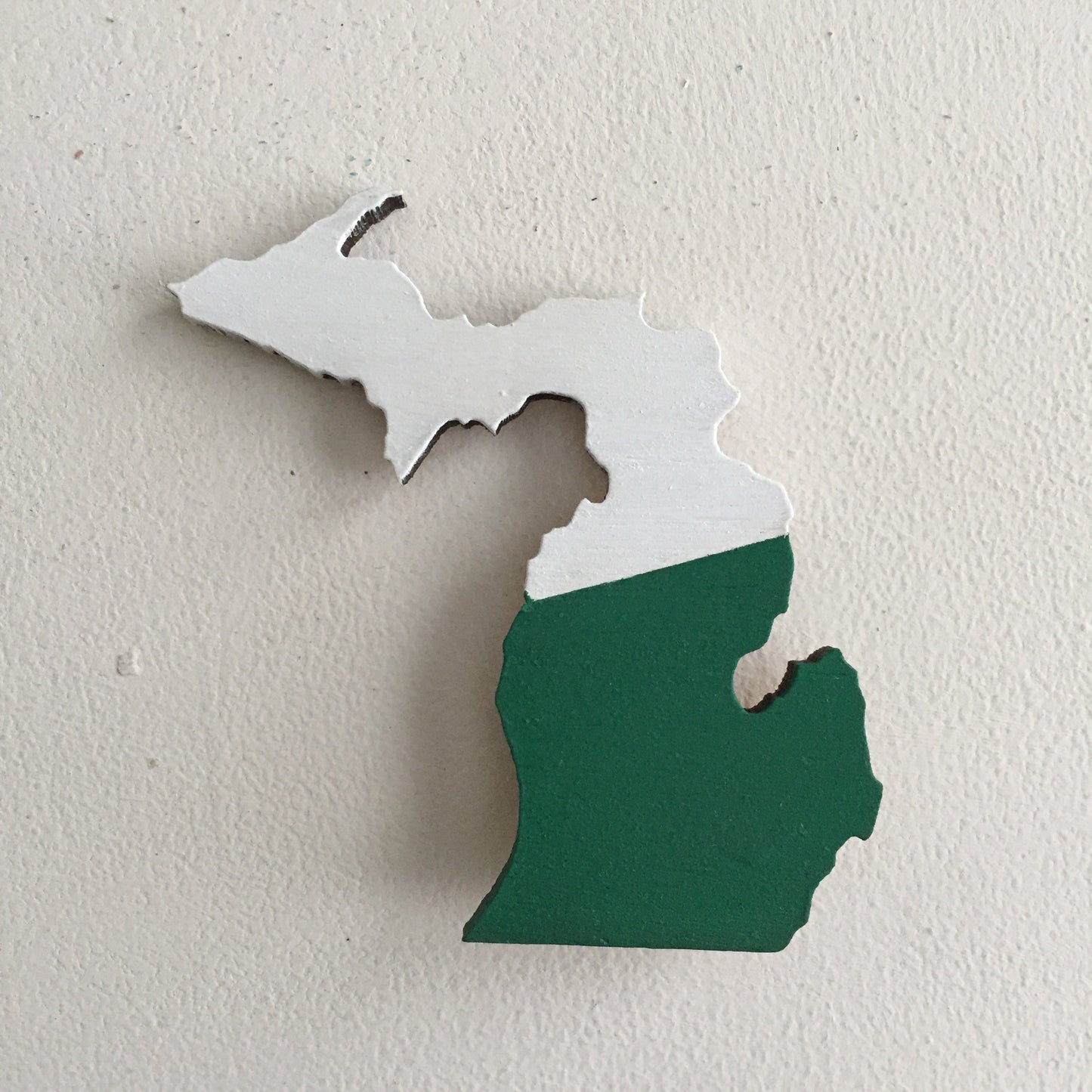 Michigan Ornament - Green and White