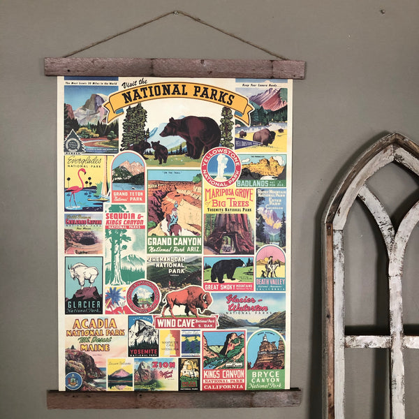 National Parks Poster Wall Hanging