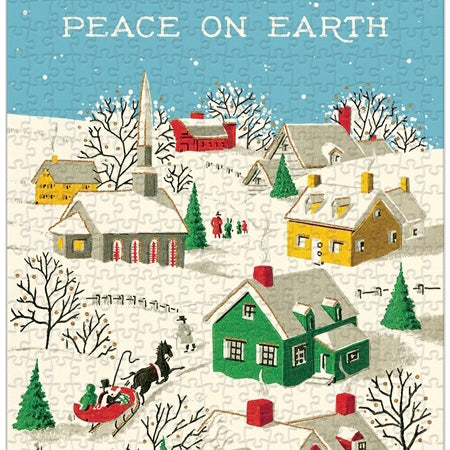 Peace on Earth Christmas Vintage Puzzle