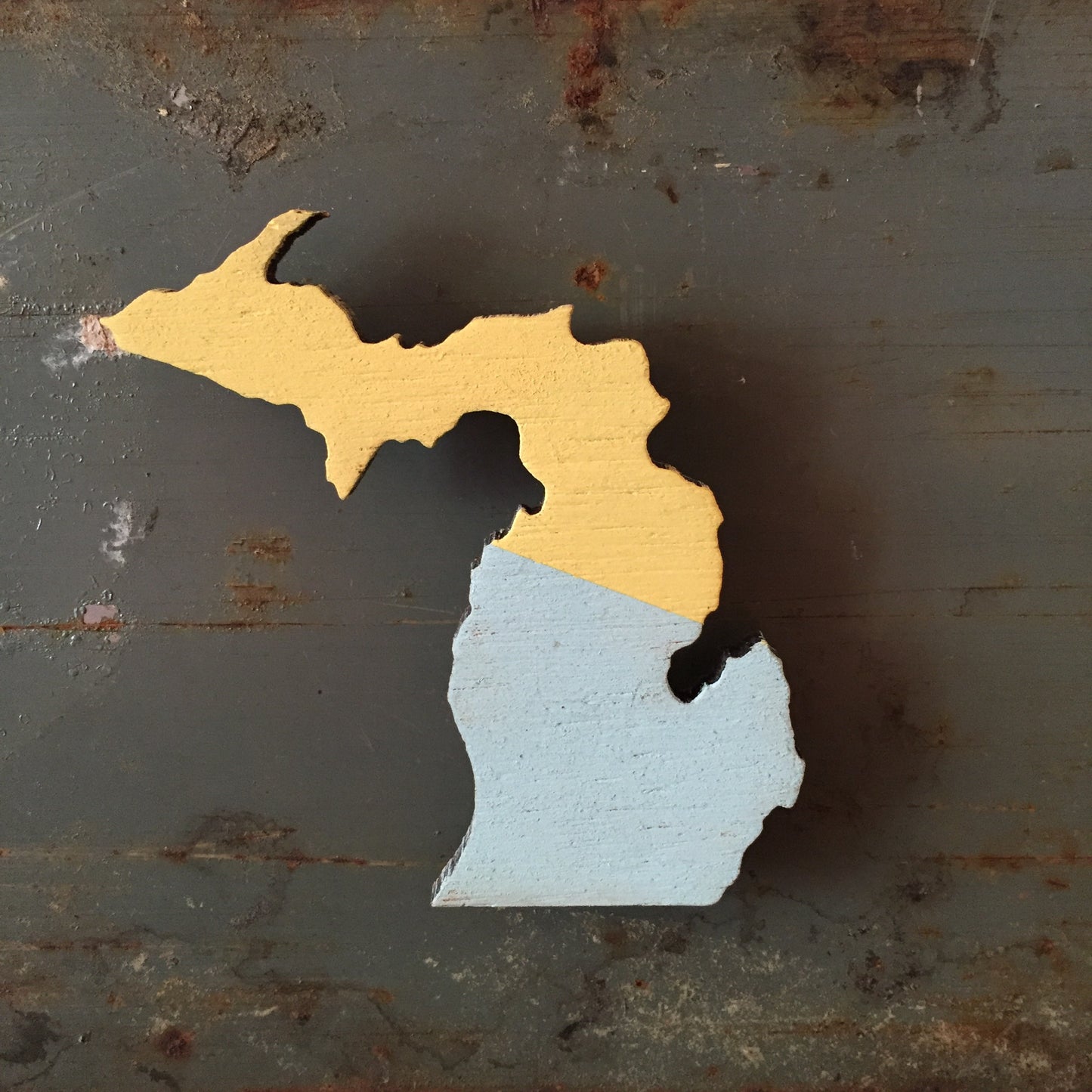Hand Painted Michigan Magnet