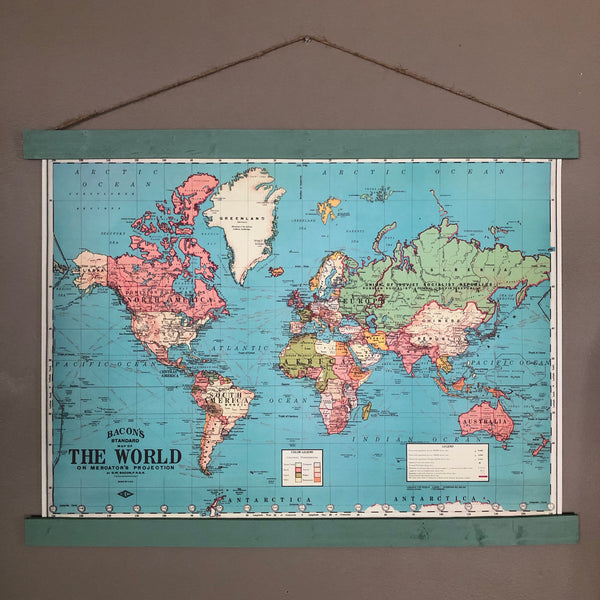 World Map Poster Wall Hanging