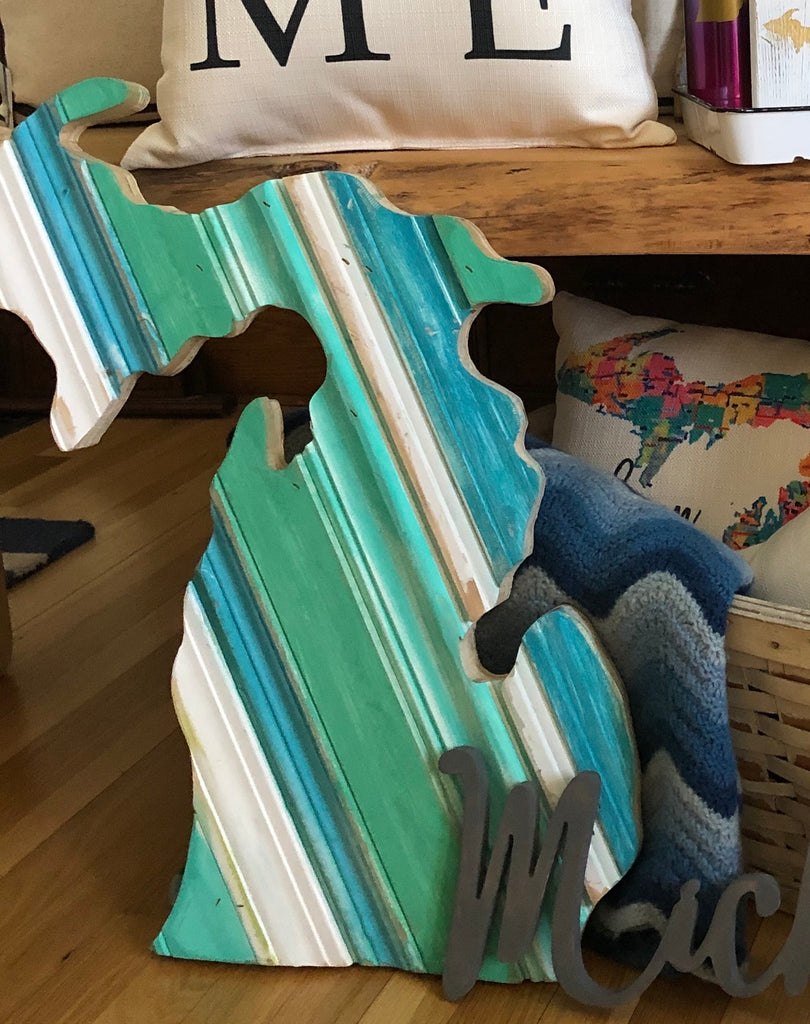 Michigan Sign | Wood Michigan Sign | Reclaimed Wood Sign | Made in MI ...