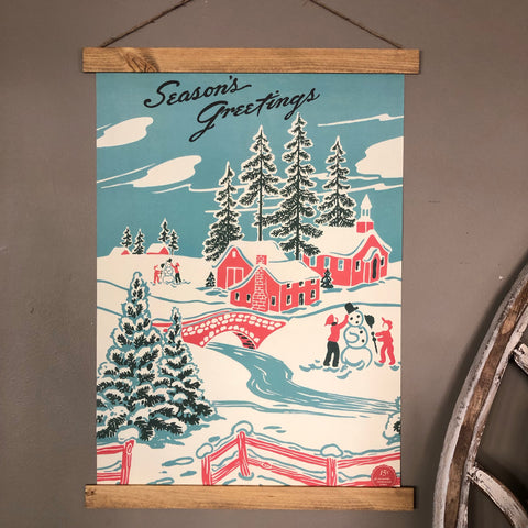 Seasons Greetings Poster Scroll