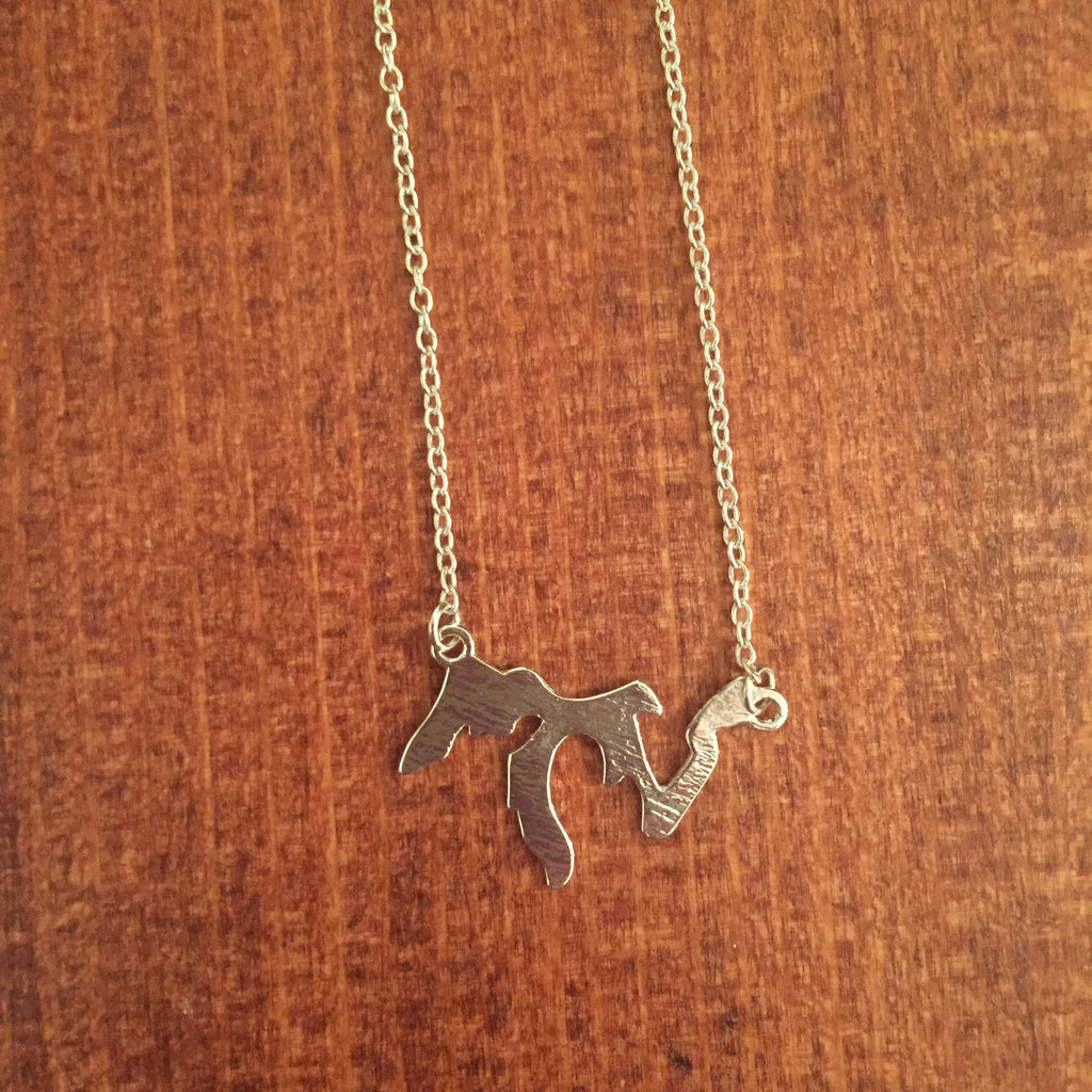 Great Lakes Silver Necklace