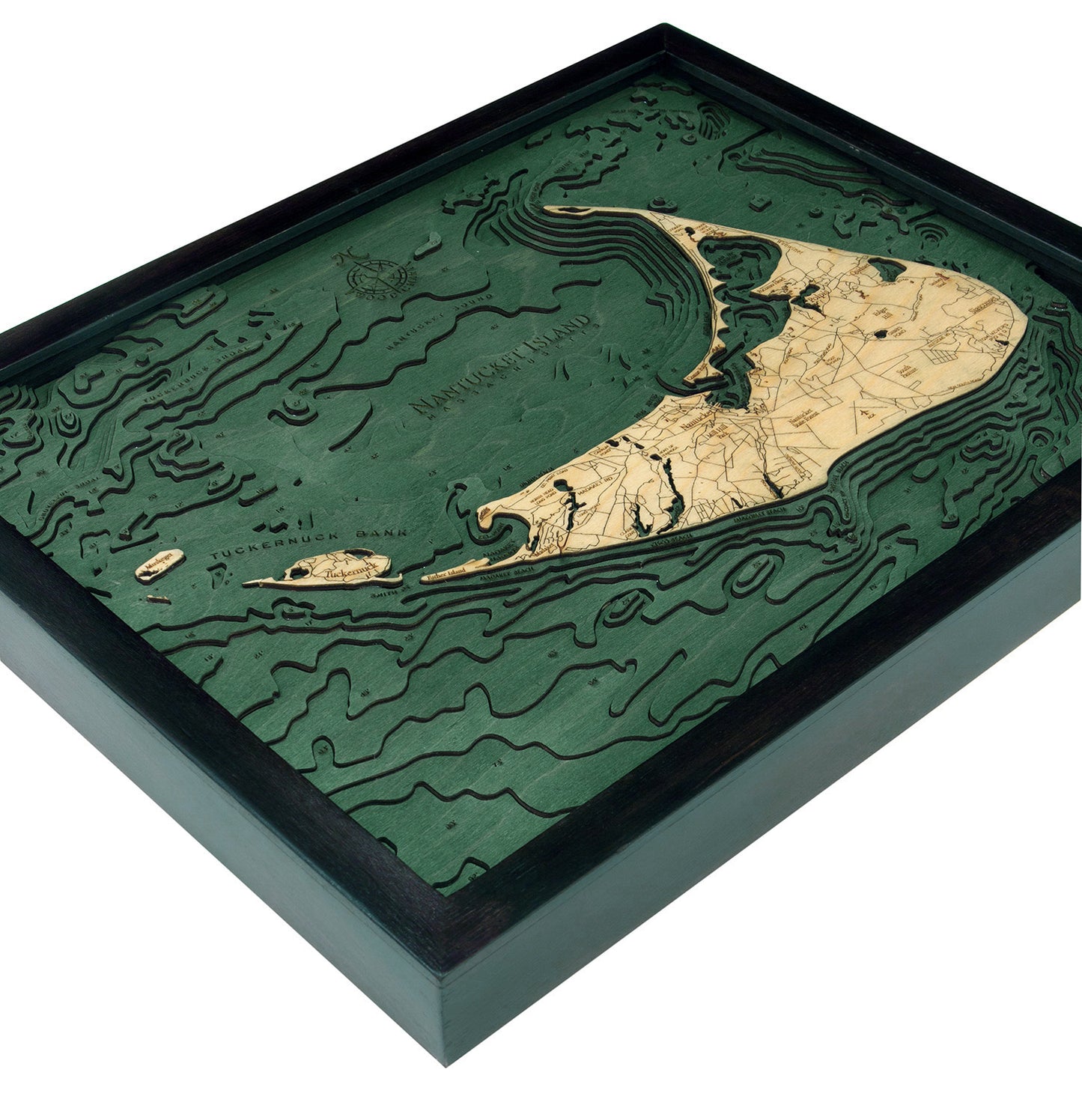 Nantucket Wood Chart Map