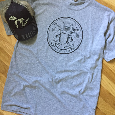 Michigan Seal Drink Local T-Shirt