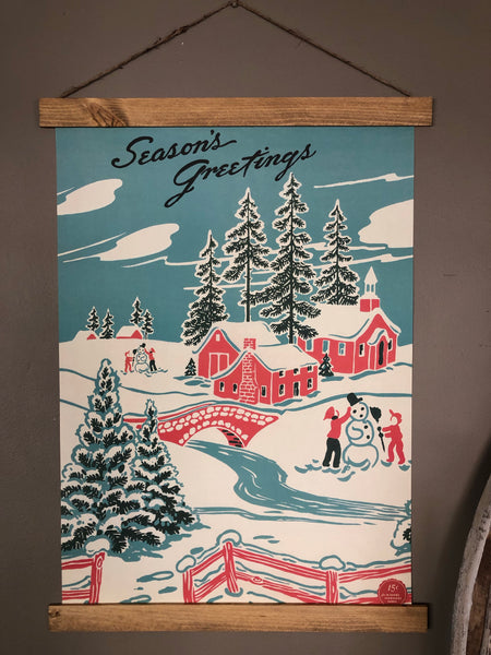 Seasons Greetings Poster Scroll
