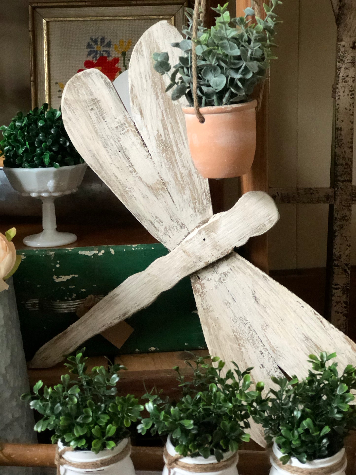Rustic Wood Dragonfly