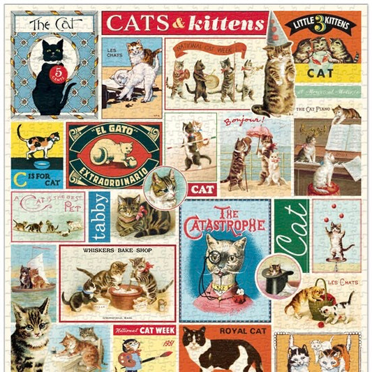 Cats and Kittens Vintage Puzzle