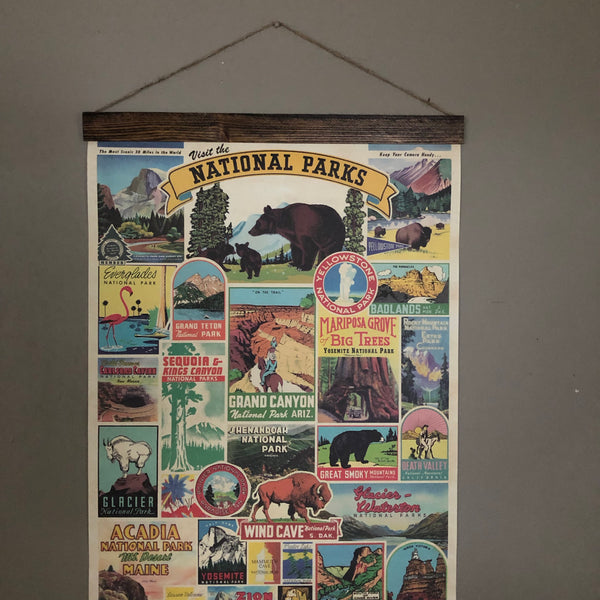 National Parks Poster Wall Hanging