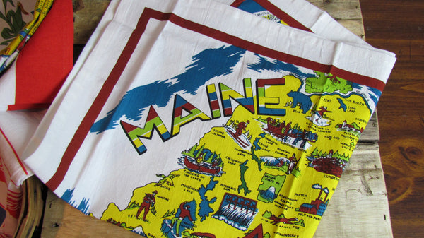 Maine Vintage Kitchen Towel