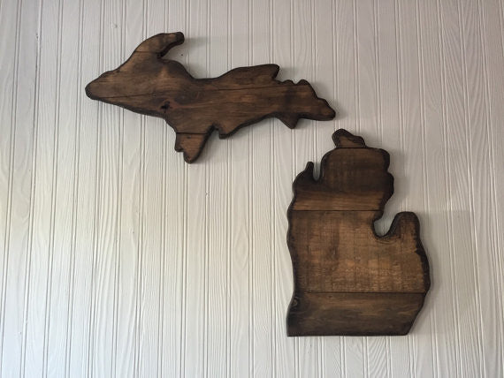 Michigan Wood Sign - Upper Peninsula
