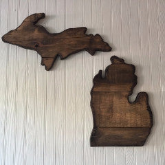 Michigan Wood Sign - Lower Peninsula